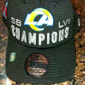 New Era  LA Rams Super Bowl LVI Champs 9FIFTY Snapback On The Field Hat NWT